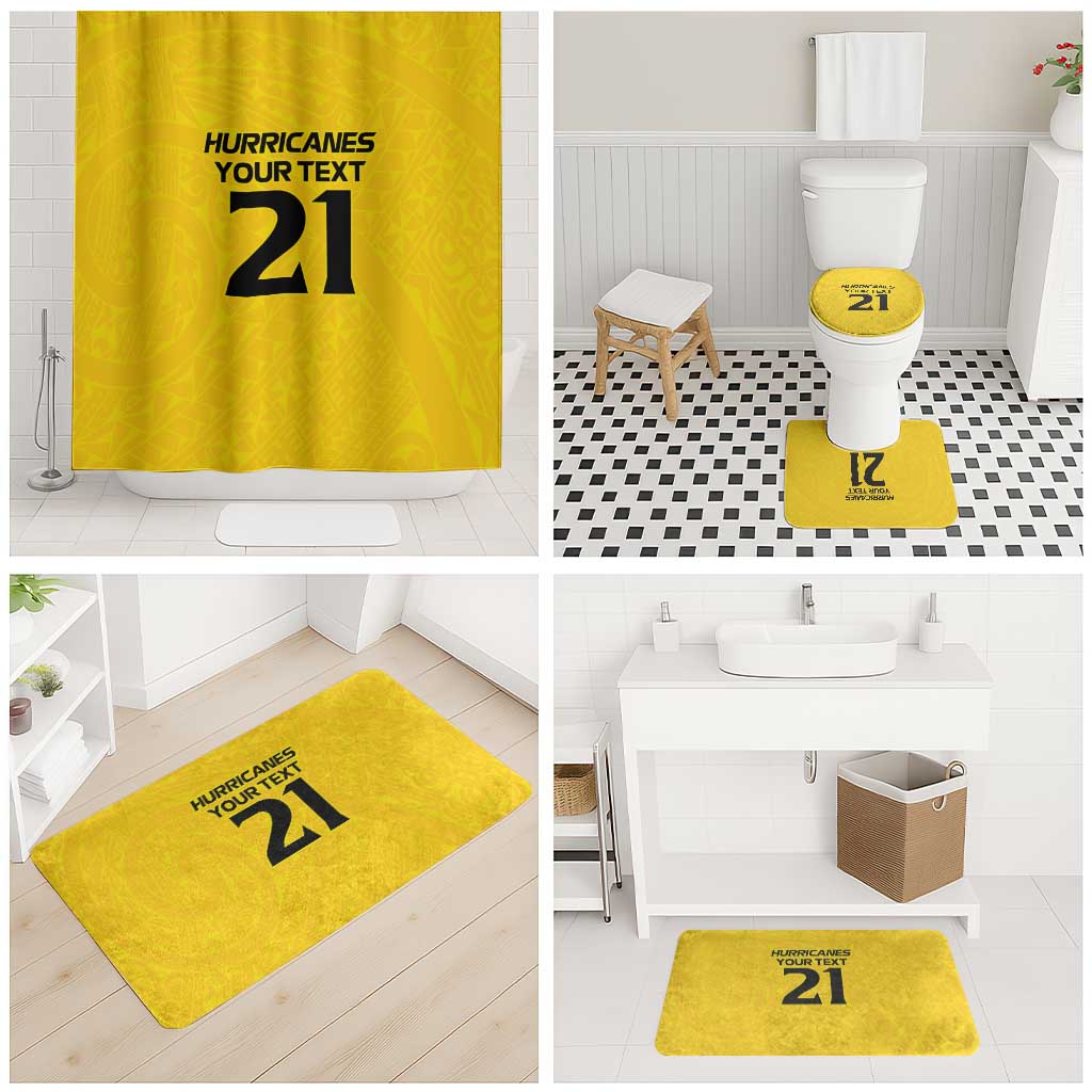 New Zealand Rugby Pacific Custom Bathroom Set Hau Awhiowhio Maori Tribal Tattoo - Aussie Hoodie