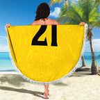New Zealand Rugby Pacific Custom Beach Blanket Hau Awhiowhio Maori Tribal Tattoo