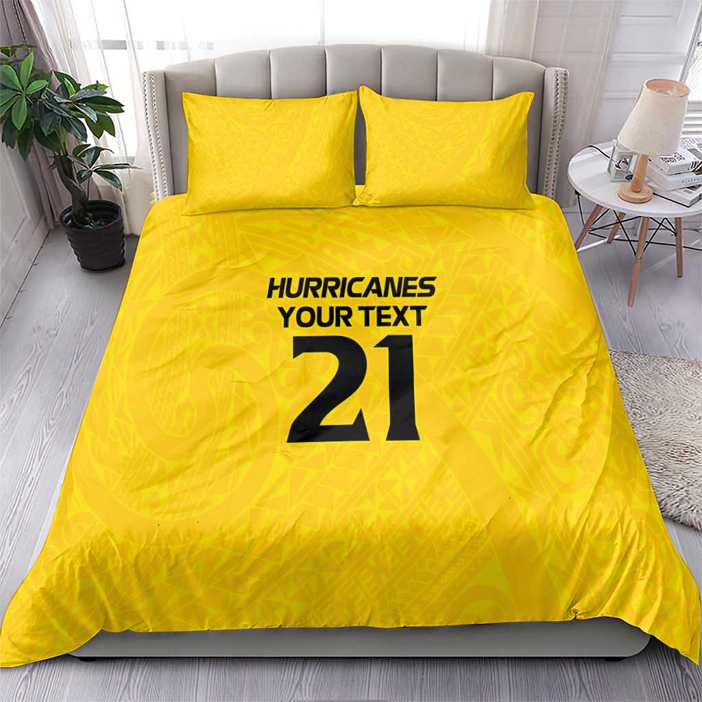 New Zealand Rugby Pacific Custom Bedding Set Hau Awhiowhio Maori Tribal Tattoo