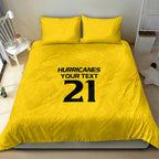 New Zealand Rugby Pacific Custom Bedding Set Hau Awhiowhio Maori Tribal Tattoo