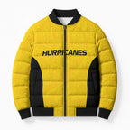 New Zealand Rugby Pacific Custom Bomber Puffer Jacket Hau Awhiowhio Maori Tribal Tattoo - Aussie Hoodie