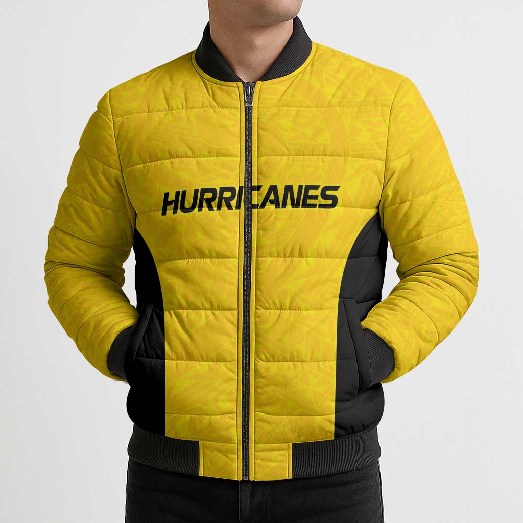 New Zealand Rugby Pacific Custom Bomber Puffer Jacket Hau Awhiowhio Maori Tribal Tattoo - Aussie Hoodie