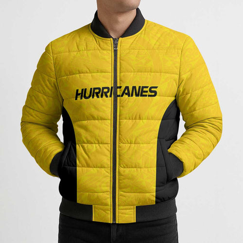 New Zealand Rugby Pacific Custom Bomber Puffer Jacket Hau Awhiowhio Maori Tribal Tattoo - Aussie Hoodie