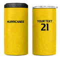 New Zealand Rugby Pacific Custom 4 in 1 Can Cooler Tumbler Hau Awhiowhio Maori Tribal Tattoo