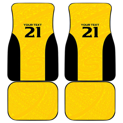 New Zealand Rugby Pacific Custom Car Mats Hau Awhiowhio Maori Tribal Tattoo