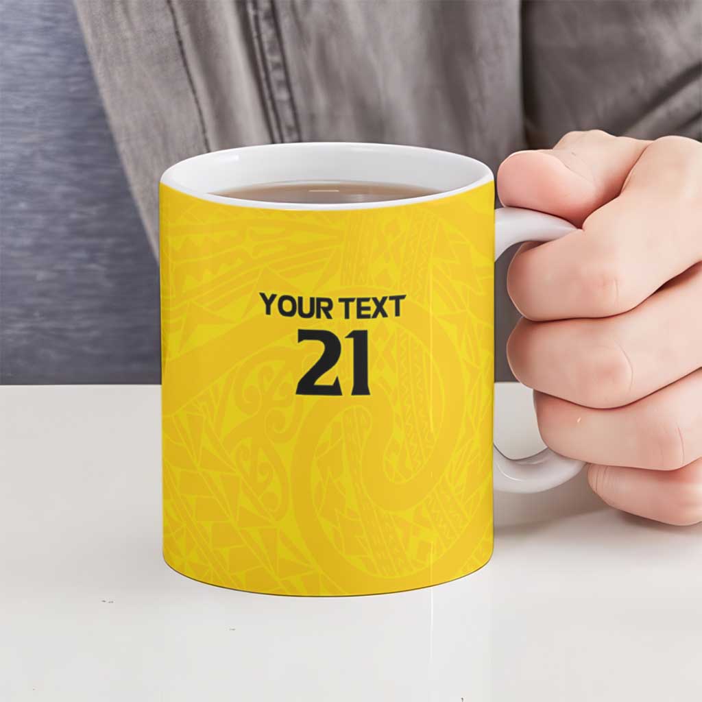 New Zealand Rugby Pacific Custom Ceramic Mug Hau Awhiowhio Maori Tribal Tattoo - Aussie Hoodie