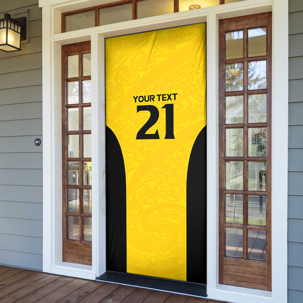 New Zealand Rugby Pacific Custom Door Cover Hau Awhiowhio Maori Tribal Tattoo - Aussie Hoodie