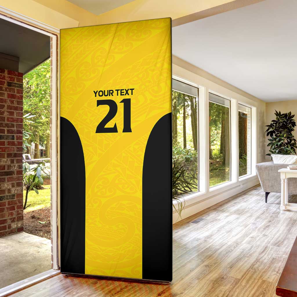 New Zealand Rugby Pacific Custom Door Cover Hau Awhiowhio Maori Tribal Tattoo - Aussie Hoodie