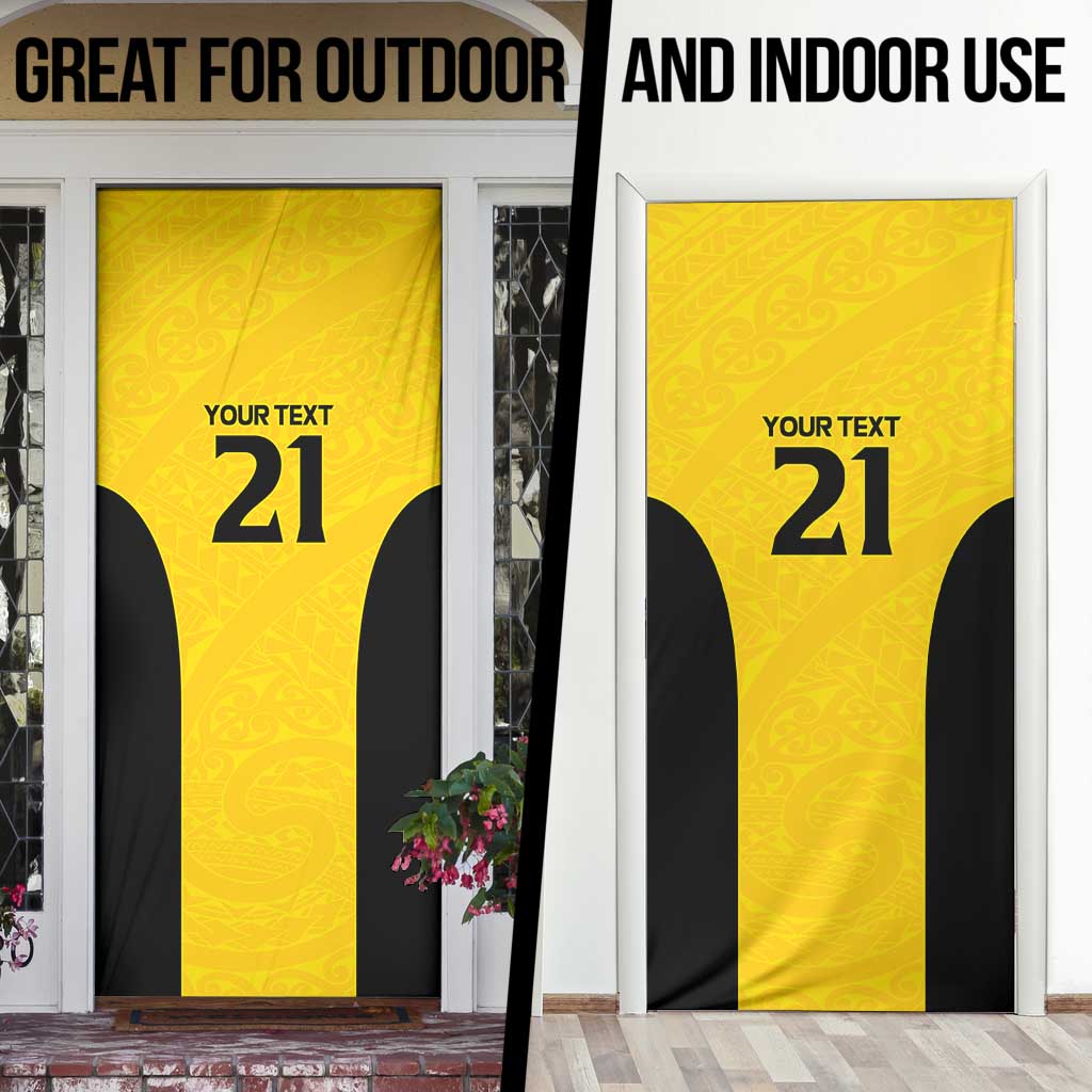 New Zealand Rugby Pacific Custom Door Cover Hau Awhiowhio Maori Tribal Tattoo - Aussie Hoodie