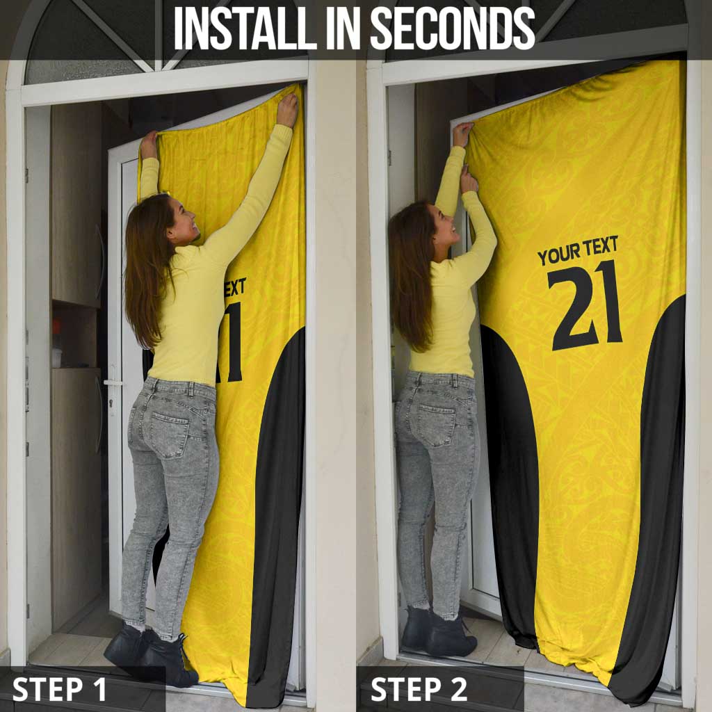 New Zealand Rugby Pacific Custom Door Cover Hau Awhiowhio Maori Tribal Tattoo - Aussie Hoodie