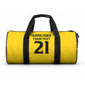 New Zealand Maori Rugby Pacific Custom Duffle Bag Hau Awhiowhio Maori Tribal Tattoo