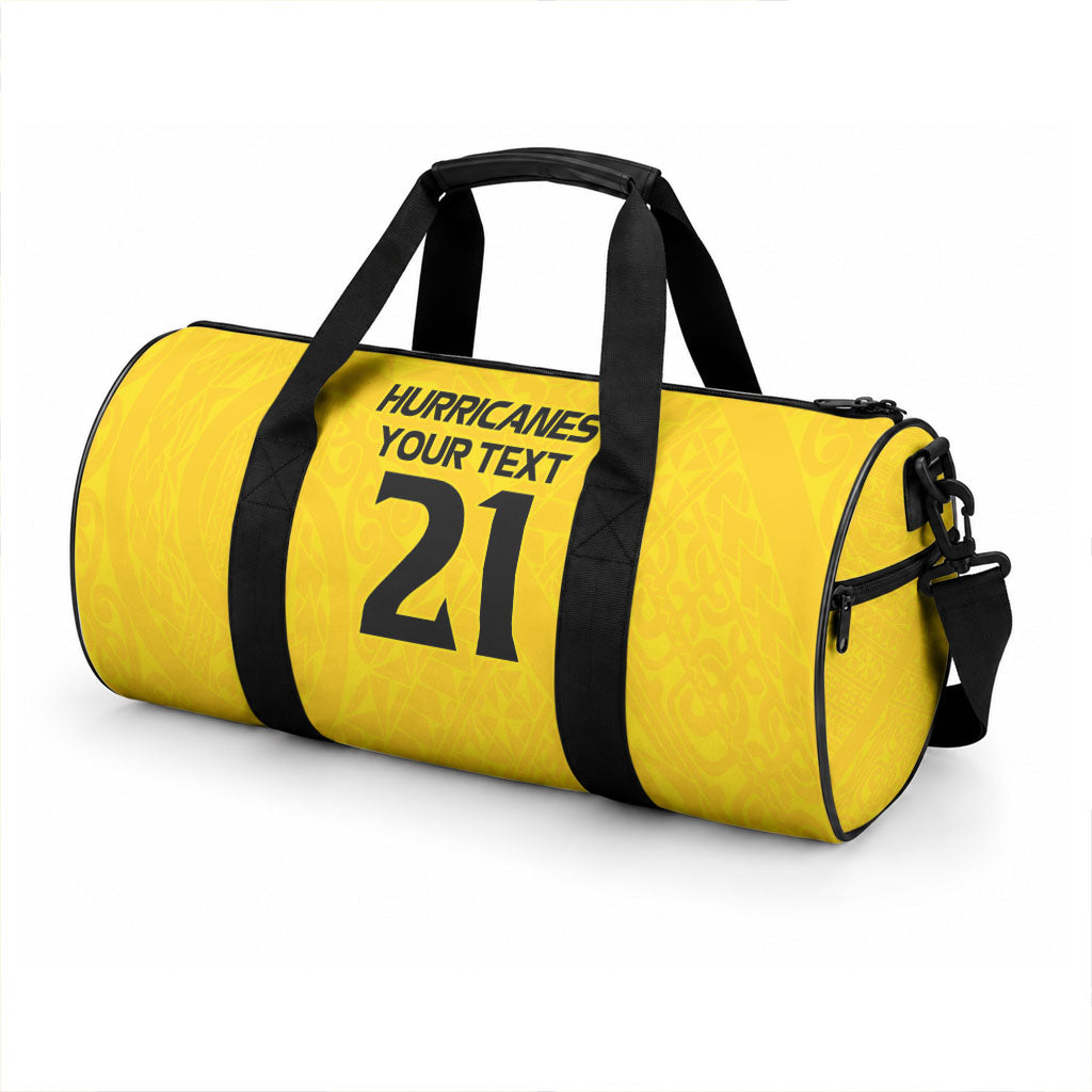 New Zealand Maori Rugby Pacific Custom Duffle Bag Hau Awhiowhio Maori Tribal Tattoo
