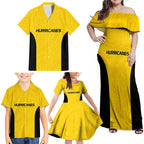 New Zealand Rugby Pacific Custom Family Matching Off Shoulder Maxi Dress and Hawaiian Shirt Hau Awhiowhio Maori Tribal Tattoo