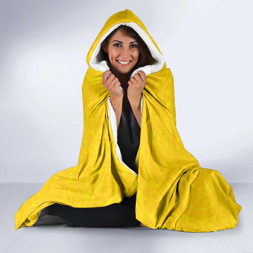 New Zealand Rugby Pacific Custom Hooded Blanket Hau Awhiowhio Maori Tribal Tattoo