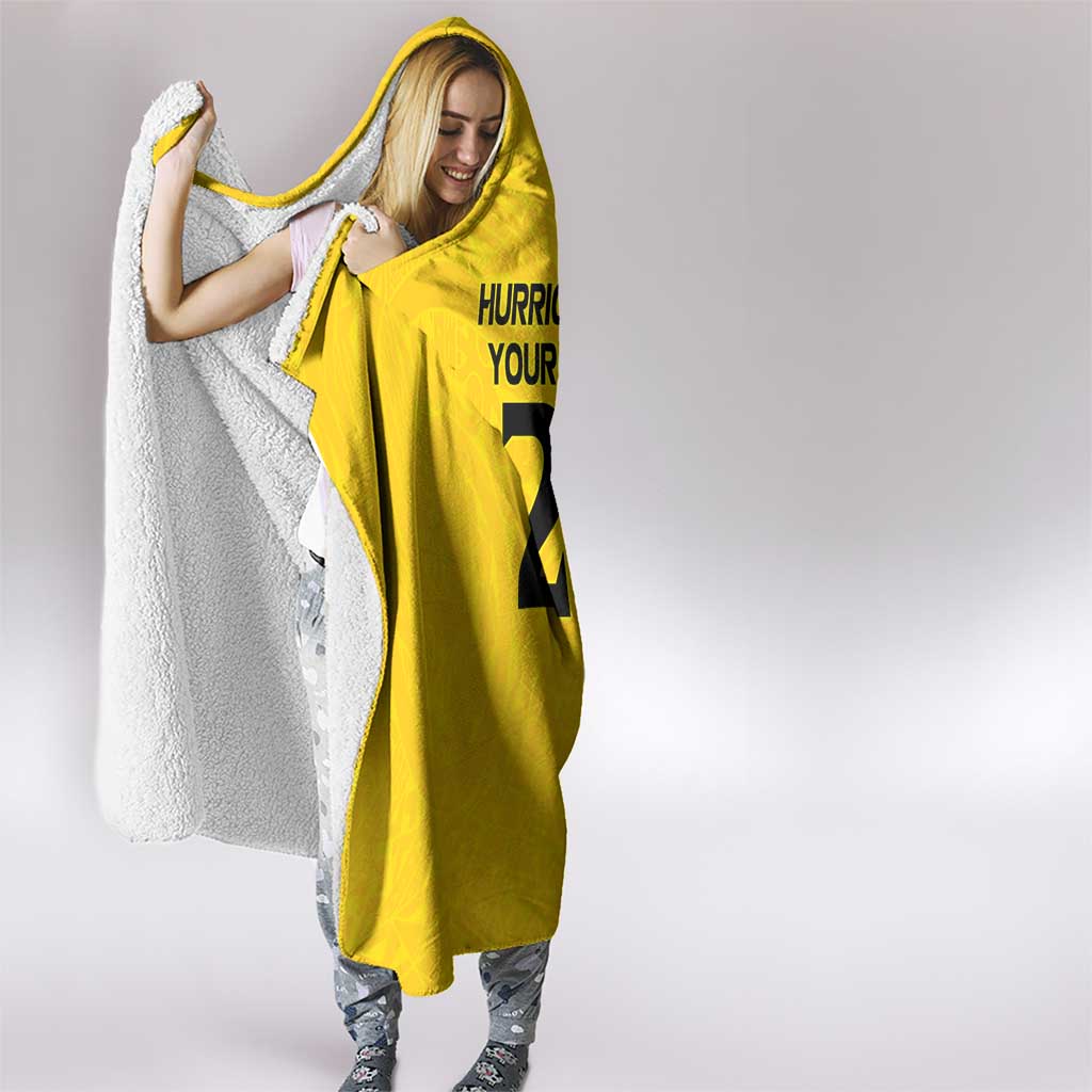 New Zealand Rugby Pacific Custom Hooded Blanket Hau Awhiowhio Maori Tribal Tattoo