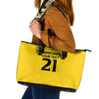 New Zealand Rugby Pacific Custom Leather Tote Bag Hau Awhiowhio Maori Tribal Tattoo
