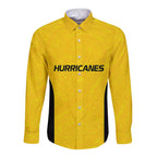 New Zealand Rugby Pacific Custom Long Sleeve Button Shirt Hau Awhiowhio Maori Tribal Tattoo