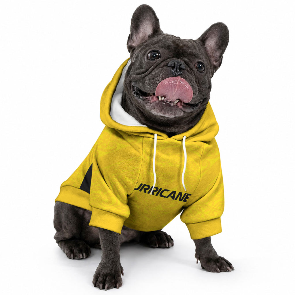 New Zealand Maori Rugby Pacific Custom Pet Hoodie Hau Awhiowhio Maori Tribal Tattoo
