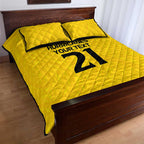 New Zealand Rugby Pacific Custom Quilt Bed Set Hau Awhiowhio Maori Tribal Tattoo