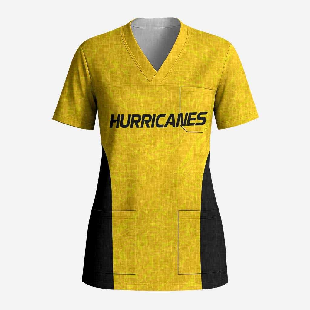 New Zealand Rugby Pacific Custom Scrub Top Hau Awhiowhio Maori Tribal Tattoo - Aussie Hoodie