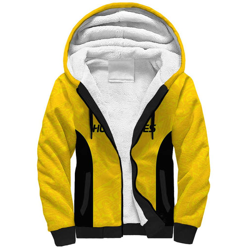 New Zealand Rugby Pacific Custom Sherpa Hoodie Hau Awhiowhio Maori Tribal Tattoo