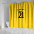 New Zealand Rugby Pacific Custom Shower Curtain Hau Awhiowhio Maori Tribal Tattoo