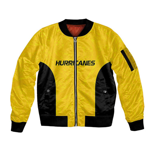 New Zealand Rugby Pacific Custom Sleeve Zip Bomber Jacket Hau Awhiowhio Maori Tribal Tattoo