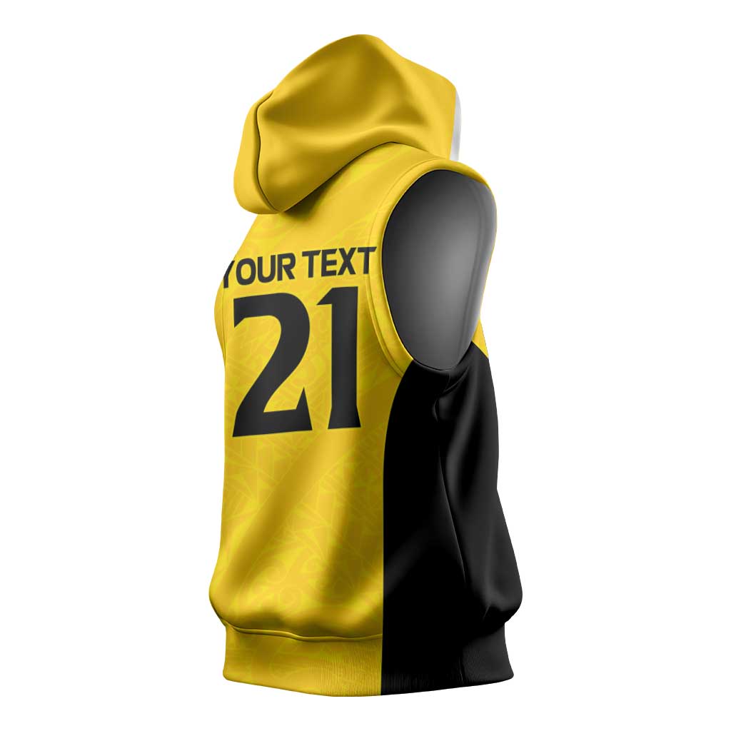 New Zealand Rugby Pacific Custom Sleeveless Hoodie Hau Awhiowhio Maori Tribal Tattoo - Aussie Hoodie