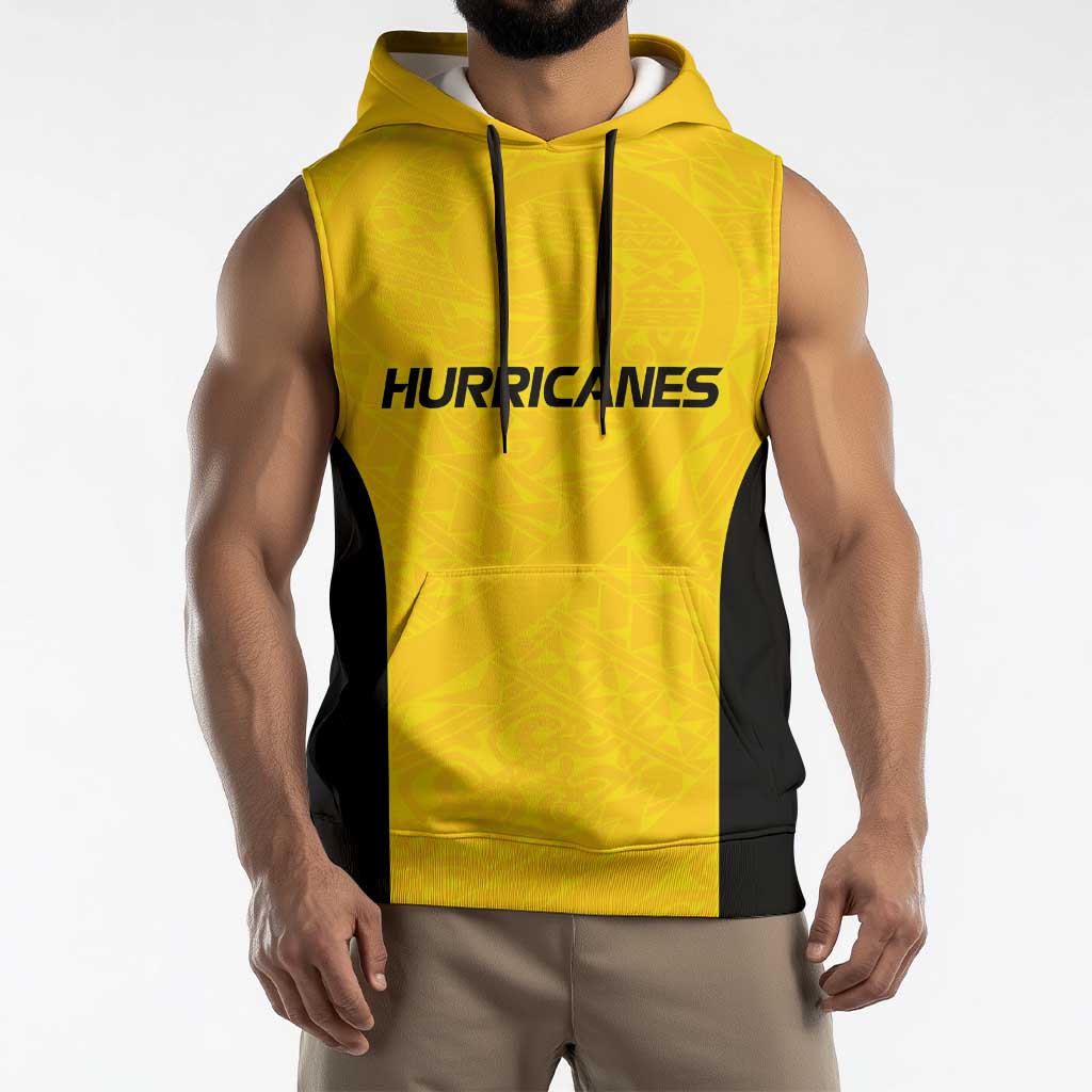 New Zealand Rugby Pacific Custom Sleeveless Hoodie Hau Awhiowhio Maori Tribal Tattoo - Aussie Hoodie
