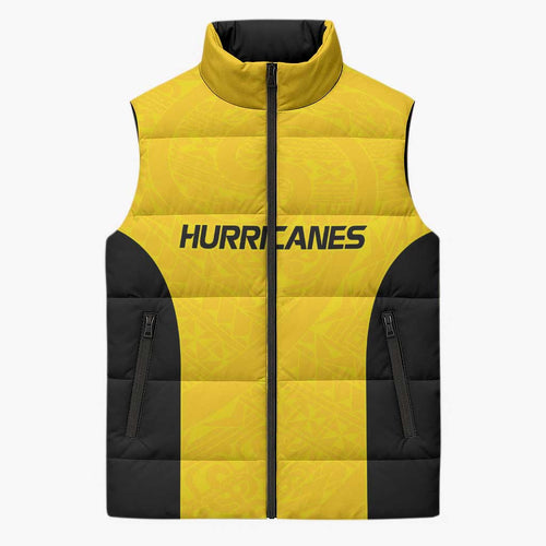 New Zealand Rugby Pacific Custom Sleeveless Puffer Jacket Hau Awhiowhio Maori Tribal Tattoo - Aussie Hoodie