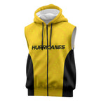 New Zealand Rugby Pacific Custom Sleeveless Zip Hoodie Hau Awhiowhio Maori Tribal Tattoo LT9