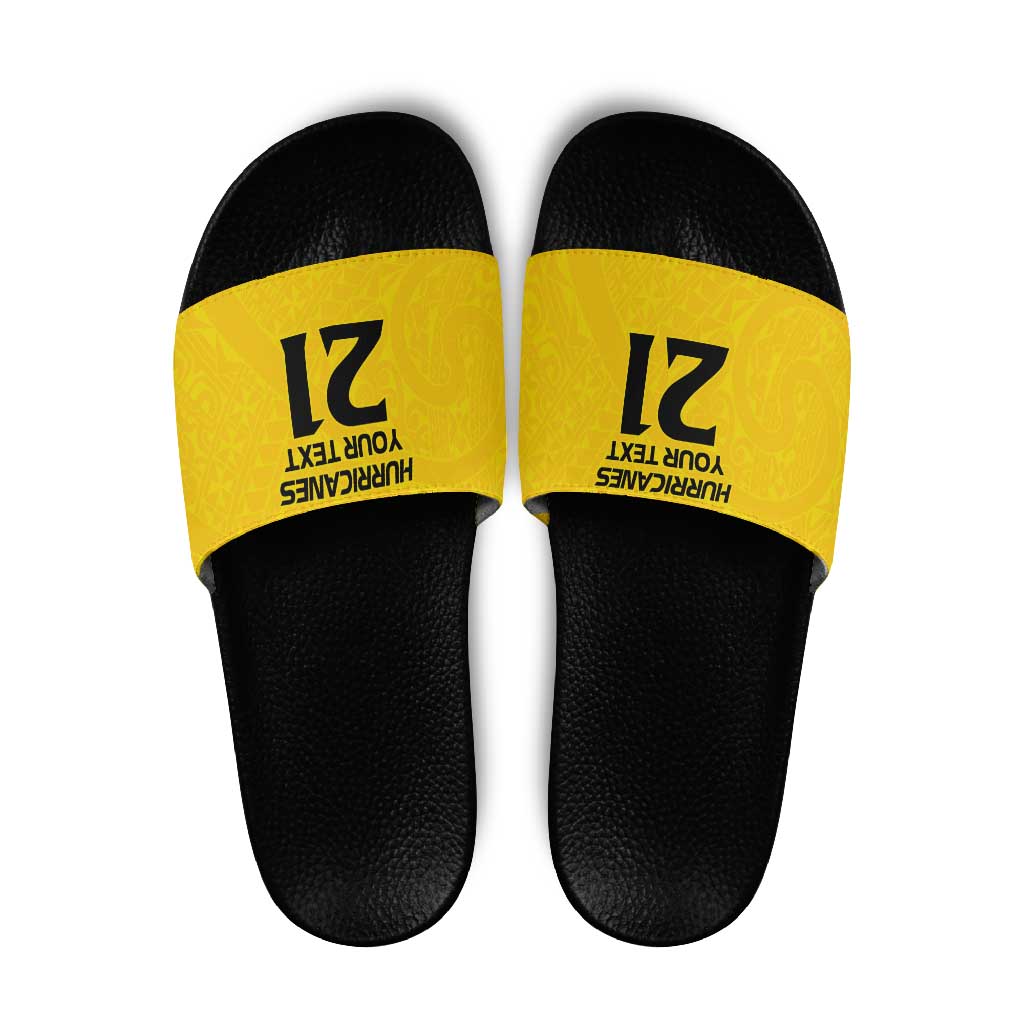 New Zealand Rugby Pacific Custom Slide Sandals Hau Awhiowhio Maori Tribal Tattoo - Aussie Hoodie