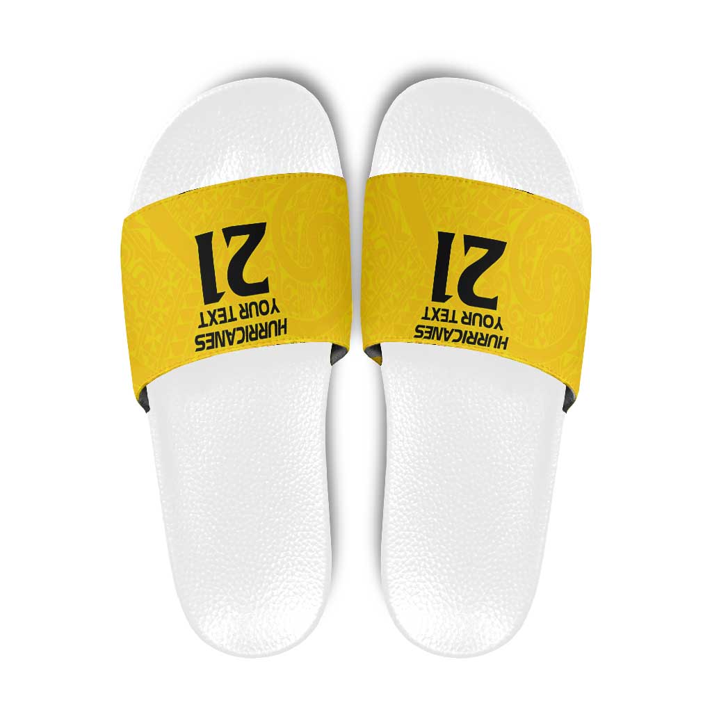 New Zealand Rugby Pacific Custom Slide Sandals Hau Awhiowhio Maori Tribal Tattoo - Aussie Hoodie