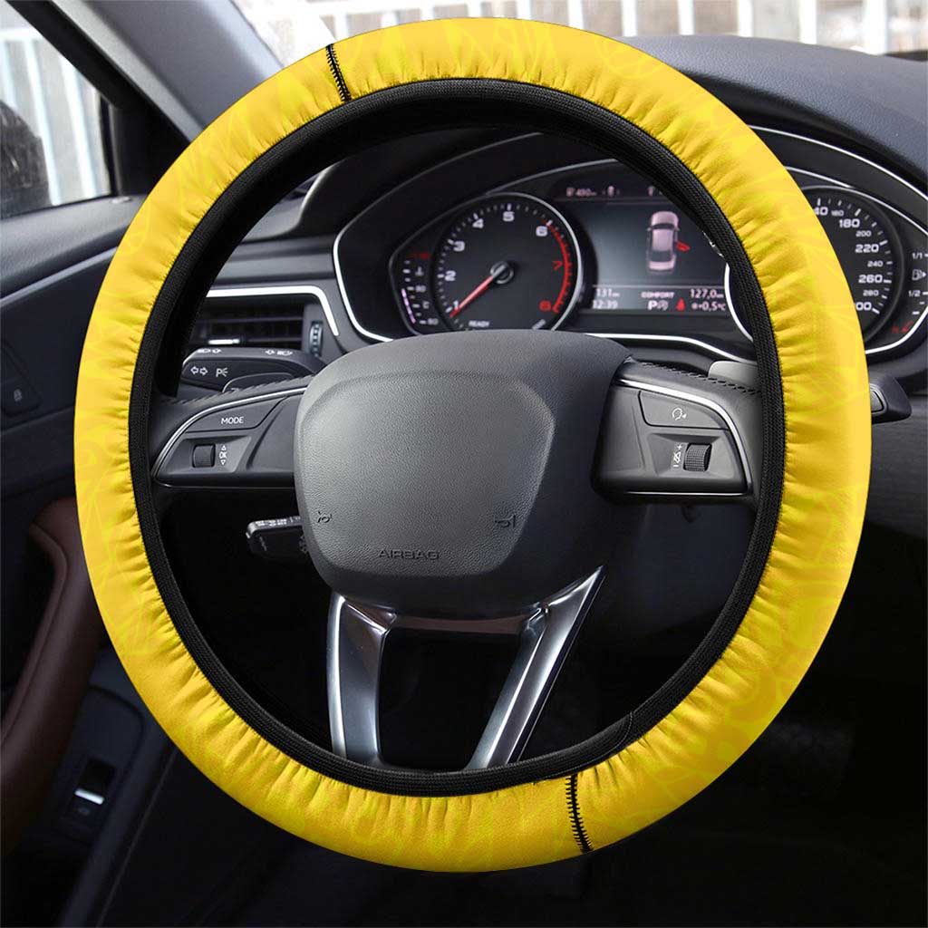 New Zealand Rugby Pacific Steering Wheel Cover Hau Awhiowhio Maori Tribal Tattoo