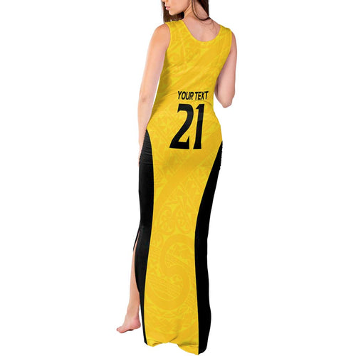 New Zealand Rugby Pacific Custom Tank Maxi Dress Hau Awhiowhio Maori Tribal Tattoo