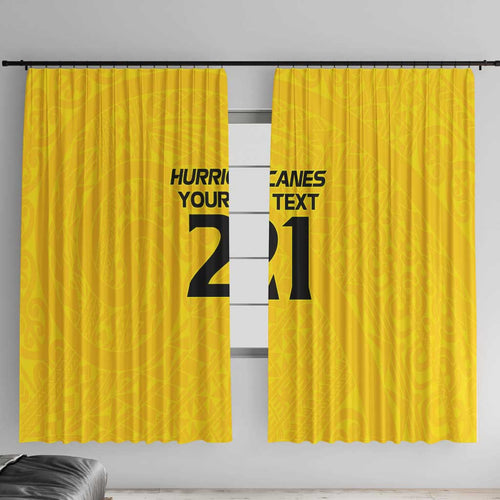 New Zealand Rugby Pacific Custom Window Curtain Hau Awhiowhio Maori Tribal Tattoo