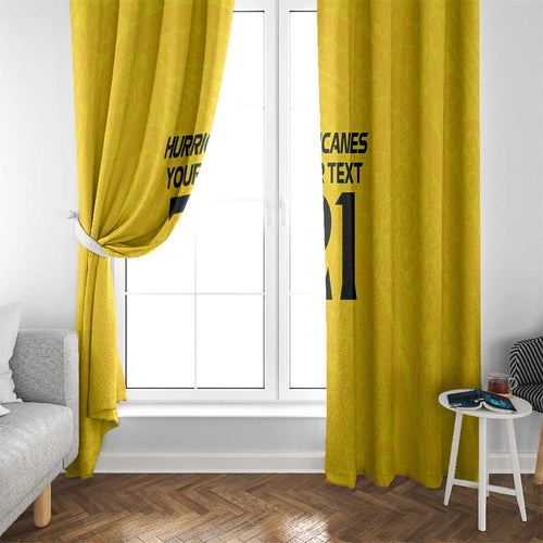 New Zealand Rugby Pacific Custom Window Curtain Hau Awhiowhio Maori Tribal Tattoo