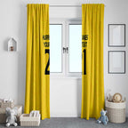 New Zealand Rugby Pacific Custom Window Curtain Hau Awhiowhio Maori Tribal Tattoo
