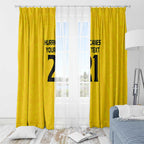 New Zealand Rugby Pacific Custom Window Curtain Hau Awhiowhio Maori Tribal Tattoo