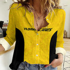 New Zealand Rugby Pacific Custom Women Casual Shirt Hau Awhiowhio Maori Tribal Tattoo
