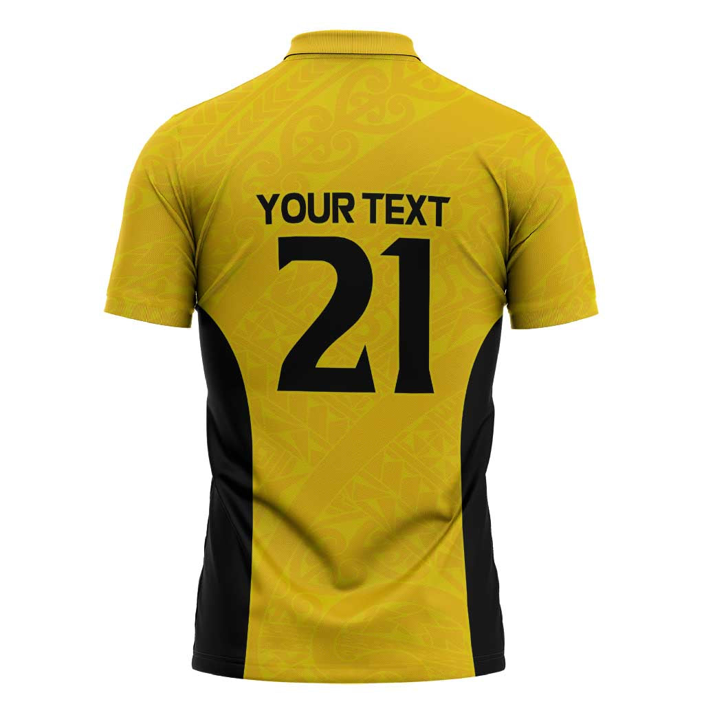 New Zealand Rugby Pacific Custom Zipper Polo Shirt Hau Awhiowhio Maori Tribal Tattoo - Aussie Hoodie