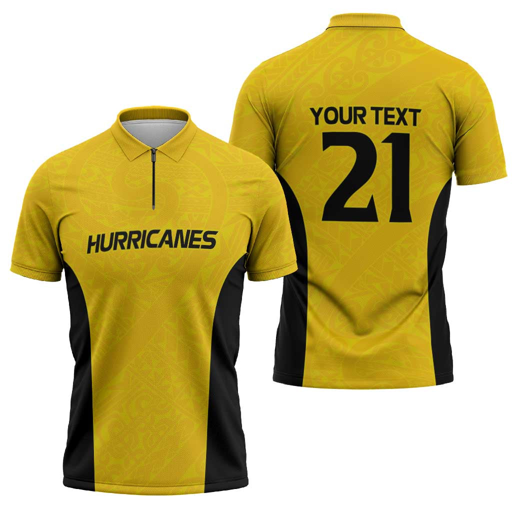 New Zealand Rugby Pacific Custom Zipper Polo Shirt Hau Awhiowhio Maori Tribal Tattoo - Aussie Hoodie