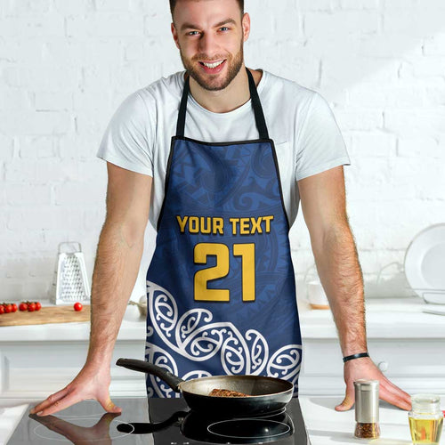 New Zealand Rugby Pacific Custom Apron Kahupeka Maori Kowhaiwhai Pattern - Aussie Hoodie