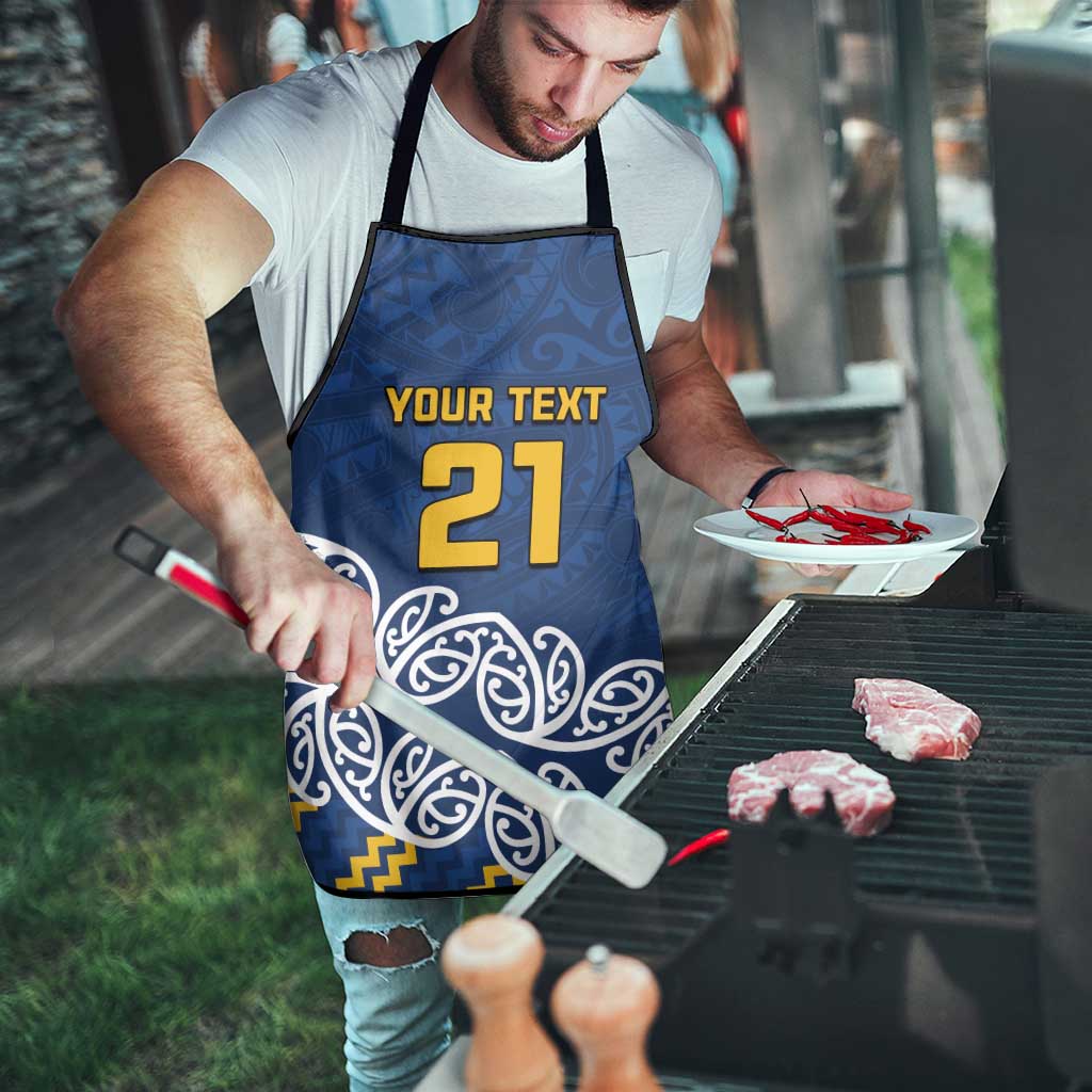 New Zealand Rugby Pacific Custom Apron Kahupeka Maori Kowhaiwhai Pattern - Aussie Hoodie