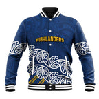 New Zealand Rugby Pacific Custom Baseball Jacket Kahupeka Maori Kowhaiwhai Pattern