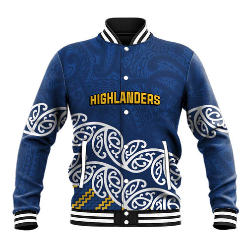 New Zealand Rugby Pacific Custom Baseball Jacket Kahupeka Maori Kowhaiwhai Pattern