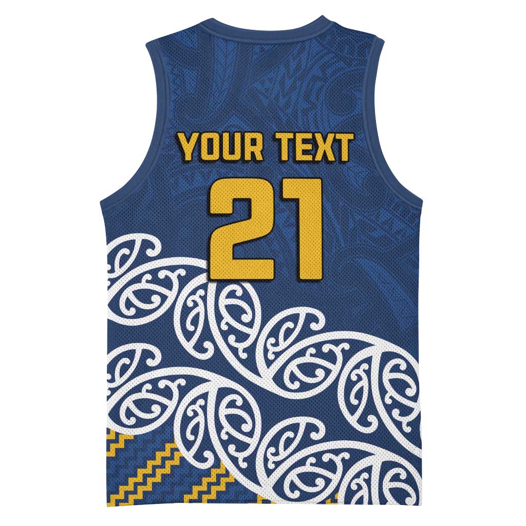 New Zealand Rugby Pacific Custom Basketball Jersey Kahupeka Maori Kowhaiwhai Pattern - Aussie Hoodie