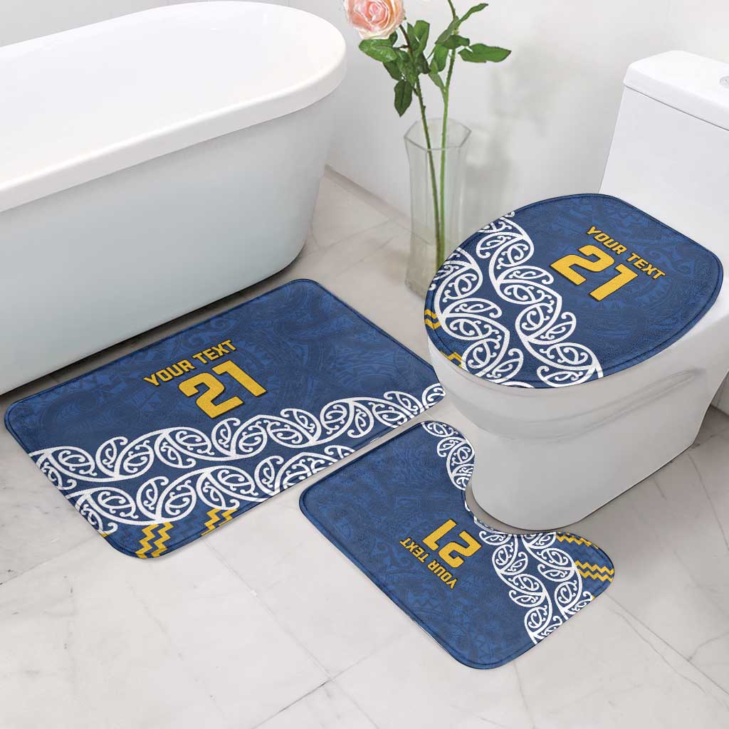 New Zealand Rugby Pacific Custom Bathroom Set Kahupeka Maori Kowhaiwhai Pattern - Aussie Hoodie