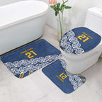 New Zealand Rugby Pacific Custom Bathroom Set Kahupeka Maori Kowhaiwhai Pattern - Aussie Hoodie