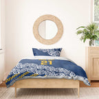 New Zealand Rugby Pacific Custom Bedding Set Kahupeka Maori Kowhaiwhai Pattern
